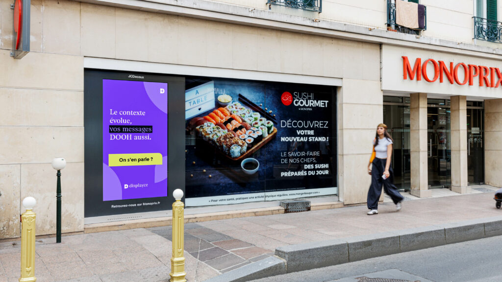 Displayce DOOH campaign - JCDecaux